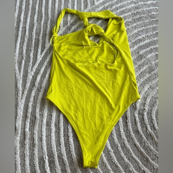 NWT - Zara Lime Green Cross Back Bodysuit - Size S - Picture 6 of 6